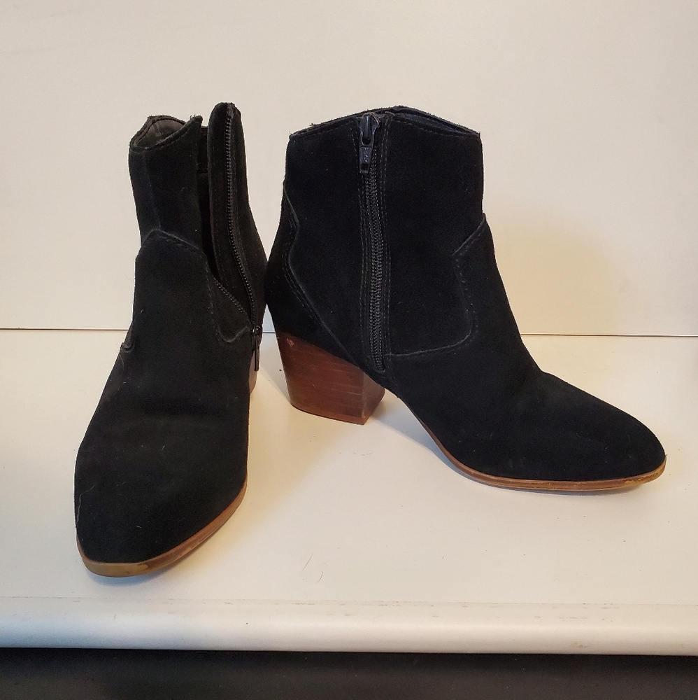 ALDO black suede booties